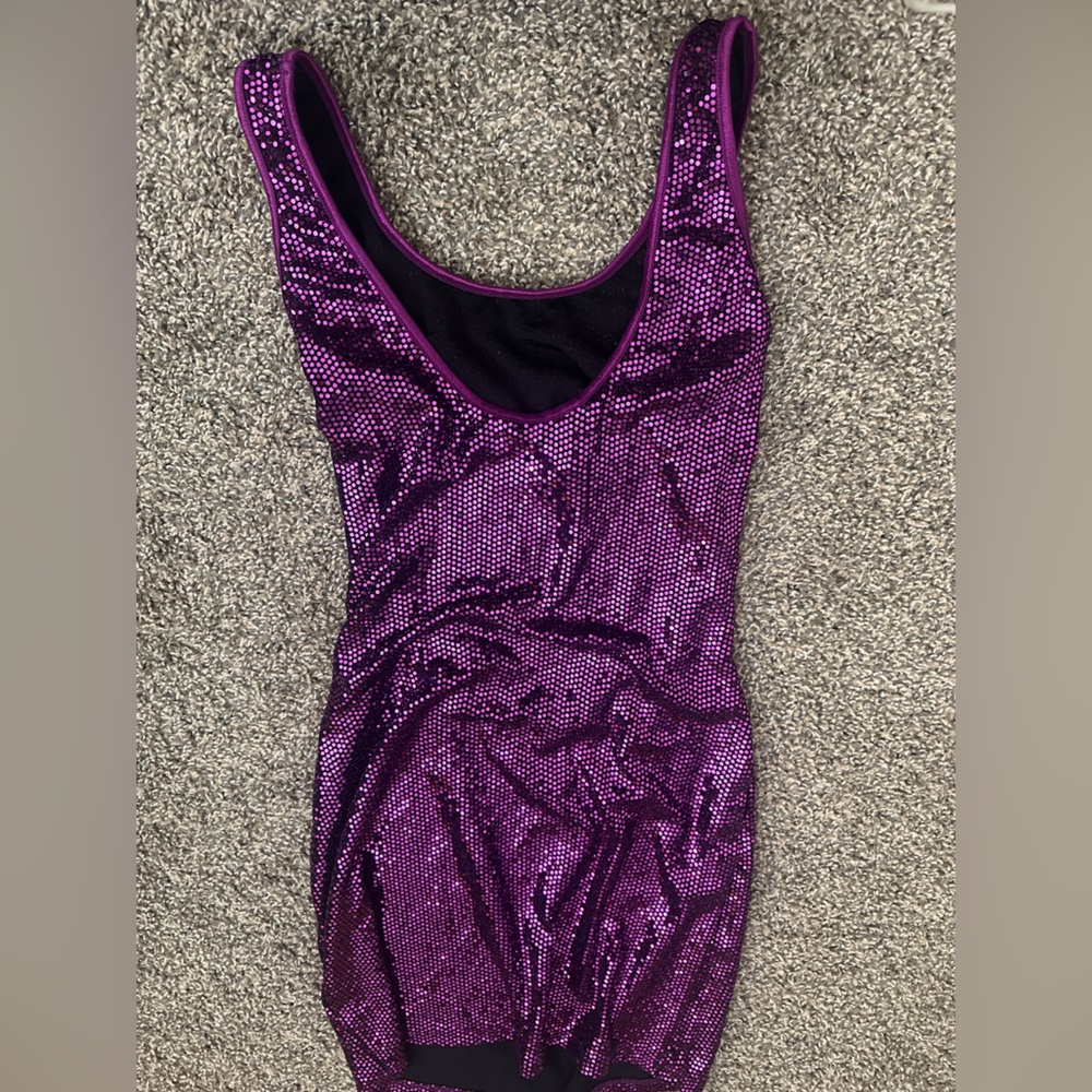 Purple Sequin Women's Dress